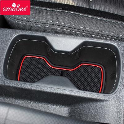 China Waterproof / Durable Anti-Slip Cup Mat For SSANGYONG TIVOLI 2015 - SMABEE Door Slot 2018 Car Accessories Door Groove Rubber Pad Mats Cup Holders for sale