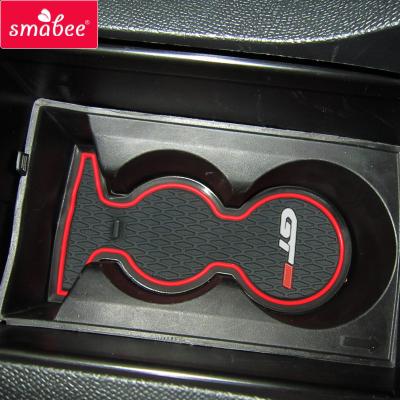 China SMABEE 308 T9 2014 2015 2016 2017 2018 2019 Anti-Skid Door Slot Mat For Peugeot 2014 2015 2019 Accessories Cup Holders Rubber Non-Slip Mats for sale