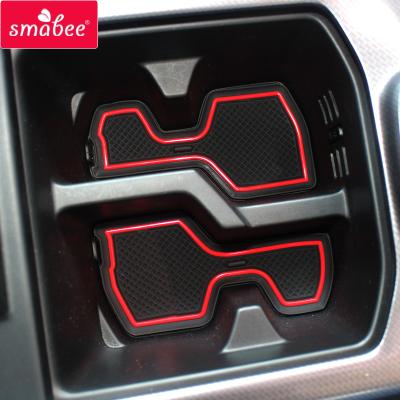 China Durable/SMABEE Door Slot Cup Waterproof Anti-skid Pad For Renault Koleos 2017 2018 2019 MK2 Samsung QM6 Car Rubber Mats Non-Slip Mat Accessories for sale