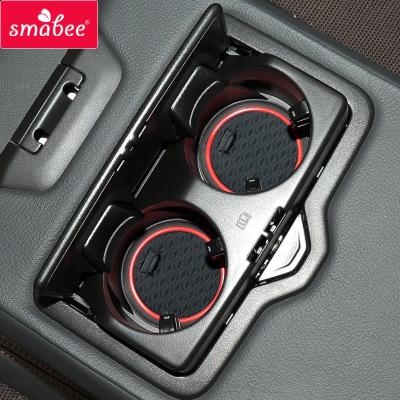 China Waterproof / SMABEE Door Slot Durable Anti-Slip Cup Mat For Audi Q5 2017 2018 2019 Fiscal SQ5 Car Mats Accessories Rubber Door Groove Pad Cup Holders for sale