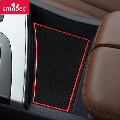 China Waterproof/Durable Anti-Slip Cup Mat For Audi Q7 2016 SMABEE 2017 2018 2019 MK2 4M Accessories Rubber Door Groove Protection Mats Cup Holders for sale