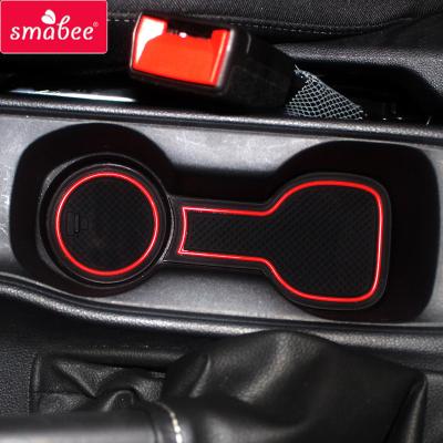 China Durable/SMABEE Door Slot Cup Waterproof Anti-Slip Mat For Door Rubber Groove Accessories Car Opel Vauxhall Astra K Coaster Pad Car Anti-Skid Styling for sale