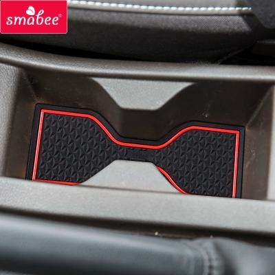 China Waterproof / Durable Anti-Slip Cup Mat For SMABEE 2017 2018 2019 Door Groove Pad Rubber Cup Holders Car Interior Accessories for sale