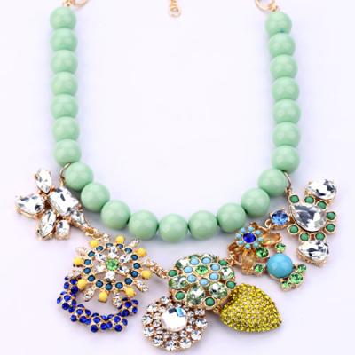 China NK269 Fashion Jewelry Necklaces Resin Statement Necklaces Gold Choker Casual/Sporty Good Quality Necklaces for sale