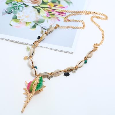 China ZQL09 BOHEMIA fashion sea style shell necklaces combine gold choker necklace chains necklaces for sale