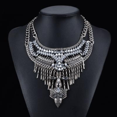 China High Quality Vintage Resin Statement Necklace QLJN0063 Heavy Chunky Necklaces For Women for sale