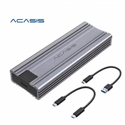 China Desktop Server ACASIS NVME&NGFF Enclosure M.2 2280 SSD Box USB 3.1 NVME Hard Disk Case HDD Solid State Enclosure Type-C for sale