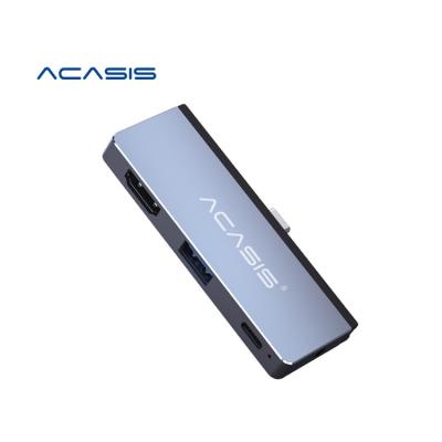 China High Quality Type C HUB ACASIS Support up to 4K 30Hz HD PD 4 in 1 Apple Multi Port Port HUB for Macbook Pro for sale