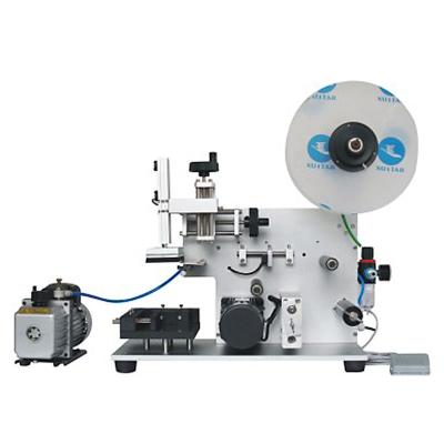 China semi automatic food labeling machine flat labeling machine surface labeler machine for sale