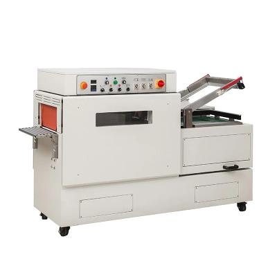 China DFS450 Continuous 2 Food In 1 L Type Sealer And Cutter With Shrink Tunnel Packaging Machine for sale