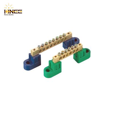 China ABS LKC HC-005 6ways terminal block grounding bar with plastic feet for sale