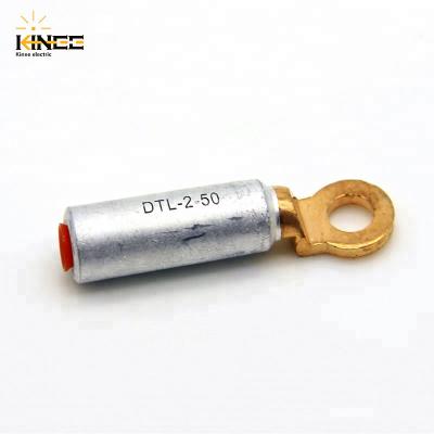 China Copper Color Cable Aluminum Bimetallic Copper Crimps Supports DTL-2 Connector 50mm for sale