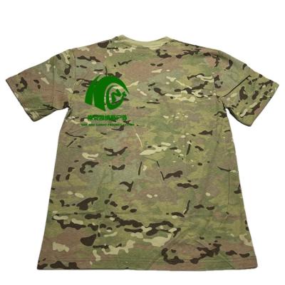 China Hot Selling Kango Multicamo Army Military Uniform Shorts Sleeves O Neck Camouflage T-shirt Quick Dry Military T-shirts for sale