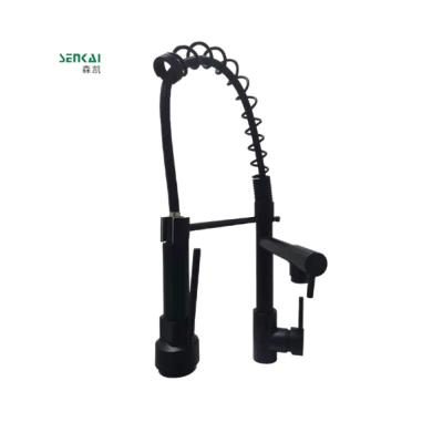 China FB02 Faucets Black Metered Kitchen Mixer Tap With Pull Out Spray Top Taps Traditional Sink Tap Down Modern Sprayer Faucets for sale