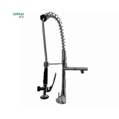 China Metered FB06 Kitchen Faucets 2021 Copper Double-purpose Spring Faucet Net Weight 3kg for sale