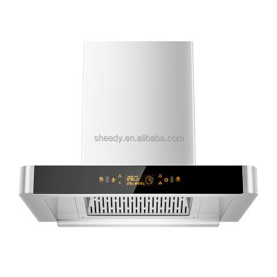 China Light Strip Chimney Range Hood Kitchen Exhaustless Hotel Kitchen Hood Cooking Hood for sale