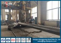 China Inmersión caliente poste de acero galvanizado del OEM con postes poligonales pintados betún en venta