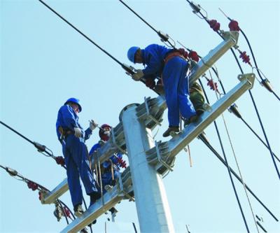 중국 Q345B 50KV 전기 마스트 아연도강 막대기 판매용