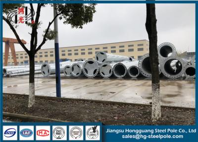 China Steel Power Distribution Poles / Polygonal Transmission Poles Steel Pole for sale