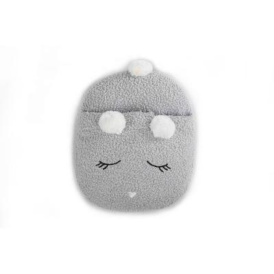 China Good Quality Gray Polyester Wearable Super Warmer Portable Feet Rest Pad for sale