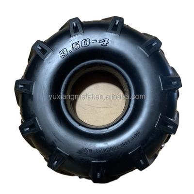 China Tire 13x4.10/3.50-4 Flat Free PU Foam Flat Freewheel For Heavy Duty Hand Trolley for sale