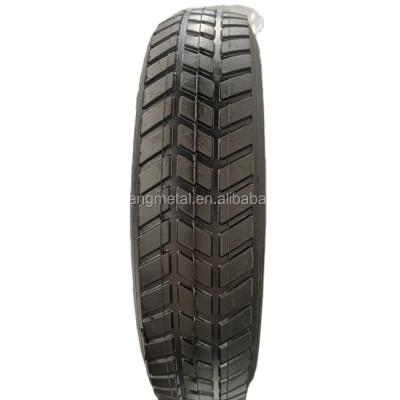 China 10 Inch Semi-pneumatic Semi-pneumatic Rubber Wheel Tubeless Tires With Steel Rim for sale