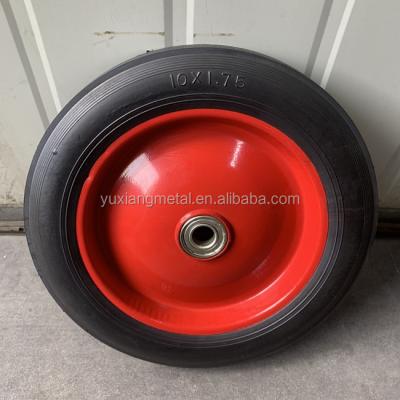 China 10x1.75 Semi-pneumatic with plastic hub semi-solid rubber tire for sale