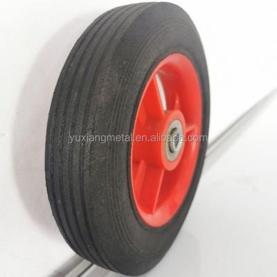 China 8 inch solid rubber wheel for wheelbarrow for sale