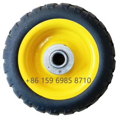 China swivel & 5 inch 125x40mm rigid solid rubber wheel with steel rim or plastic hub, 12 or 16mm ball bearings, flat free for sale