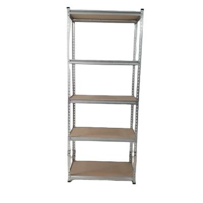 China Adjustable Corrosion Protection Storage Metal Shelf For Supermarket Double Sided Wood Color for sale