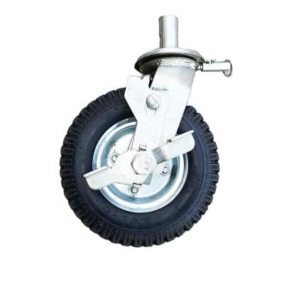 China swivel & 10 Inch Rigid Pneumatic Swivel 2.50-4 Plunger Casters Lifting Casters Industrial Retractable Heavy Duty Wheels Machine Top Metal for sale