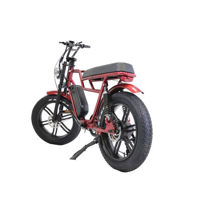 China Aluminum Most Attractive View Fat Bike Beach Aluminum Alloy Electric Bike 48v Fatbike 20 Inch Tire Ebike Cruiser for sale