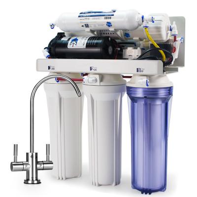 China High Quality Hotel Under Sink Water Purifier Filter Reverse Osmosis Water Purifier 6 Stage RO Drinking Water Filter for sale