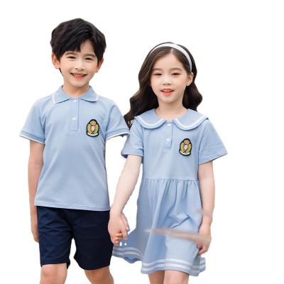 China Sustainable Top Sale Polyester Material Summer Kids School Sports Uniform For Kids for sale