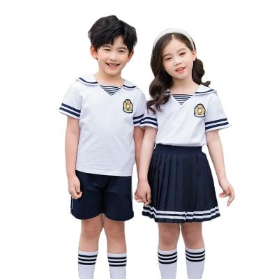 China Eco-Friendly Sustainable Kids School Uniforms Cool Clothes Shirt Unisex Comfortable School Uniform Top Quality for sale