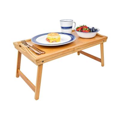 China Factory wholesale bamboo woven folding breakfast tray directly for sale