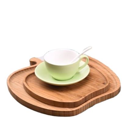 China 2021 New Popularity Hot Sale Products Big Bamboo Apple Shaped Tray for sale