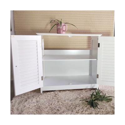 China Good quality modern hot selling bathroom sink shuttered storage cabinet for sale