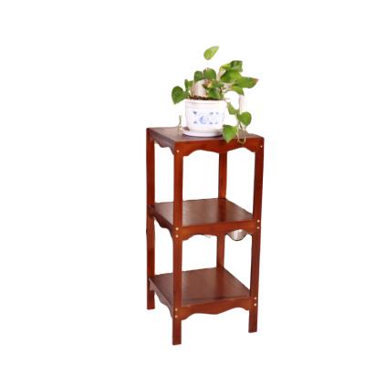 China Sustainable High Quality Durable Using Bamboo 3 Tier Various Fashion Minimalist Flower Stand for sale