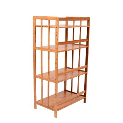 China Sale Factory Various 4 Layer Sustainable Bamboo Household Kitchen Multifunctional Storage Rack for sale