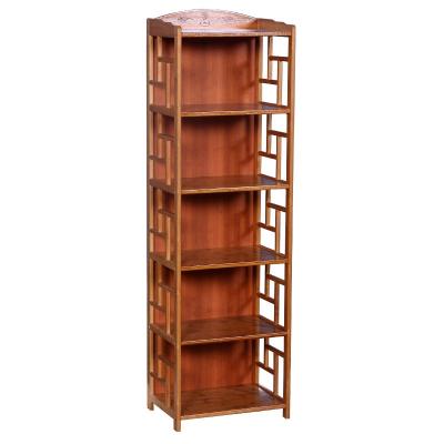 China Sustainable Quality Low Price Guaranteed Living Room Restoring Antique Ways 5 Tier Bookcase for sale