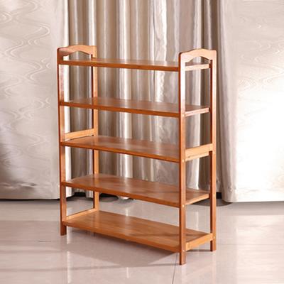 China New type viable five layers low price flat bamboo furniture salon shoe cheap rack for sale