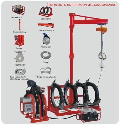 Китай 800MM Size HDPE Pipes Manual Butt Fusion Welding Machine 380V продается