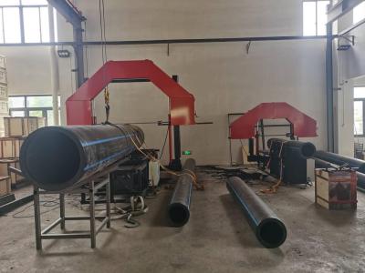 China 315mm Pipe Band Saw , 380V 50/60HZ HDPE Pipe Cutter Machine for sale