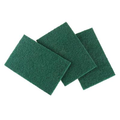 China Low Price Sustainable Kitchen Nylon Abrasive Resistant Cleaner Scrub Sponge Green Scouring Economically Pad for sale