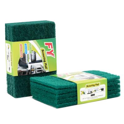 China Sustainable Heavy Duty Scouring Pad Green Scrubber Pads for sale