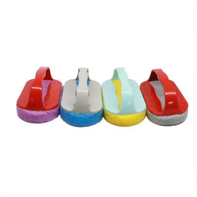 China Viable Hot Sale Multi Color Strong Tape Tub Cleaning Brush With PP Handle for sale