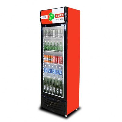 China 2021 China Luxury Commercial Single Door Glass Beverage Single Doors Display Fridge Upright Beer Display Cooler for sale