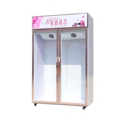 China 2020 Large Double-temperature Flower Preservation Showcase Refrigeration Fresh Flower Cabinet Sink Equipment for sale