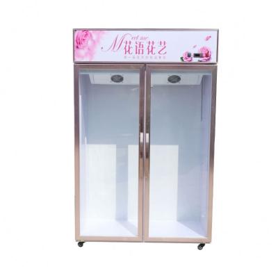 China 2021 Double-temperature Commercial High Quality Flower Display Cabinet Refrigerator Display Cabinet For Supermarkets And Florists for sale